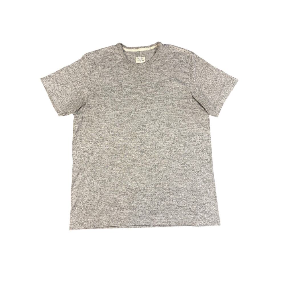 Rag & Bone New York Standard Issue Men's Large Gray Short Sleeve Shirt Cut 13600